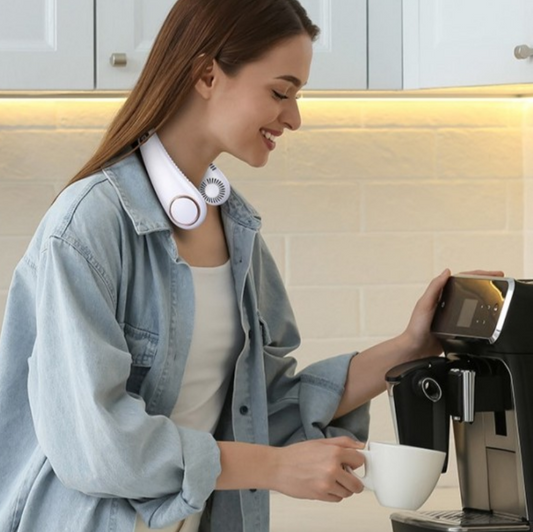 Ventilador de Cuello Portatil Recargable 360°